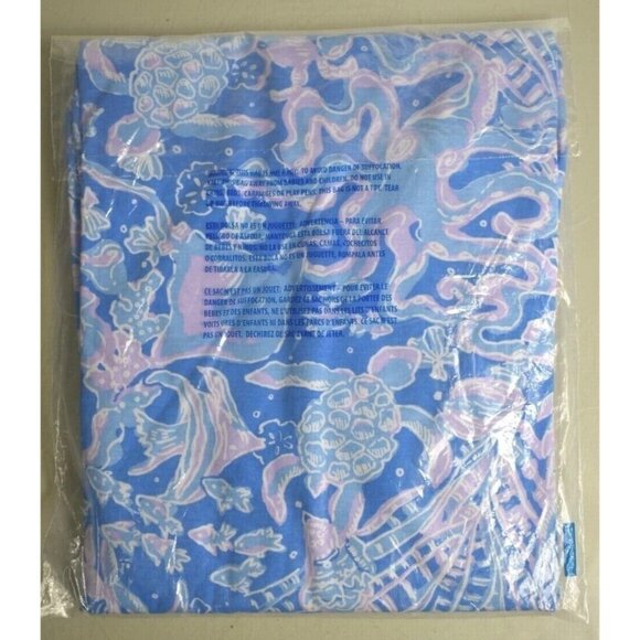 Lilly Pulitzer Women's  Dress Blue Purple Cody Sea What I Sea Fish Size Small - Picture 5 of 6